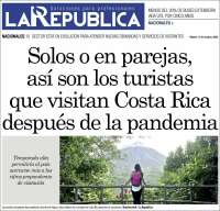 Portada de La República (Costa Rica)