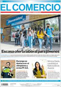 Portada de El Comercio (Ecuador)