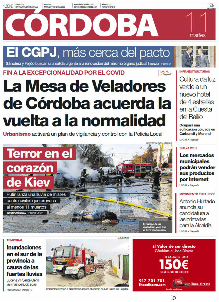 Portada de Diario de Córdoba (España)