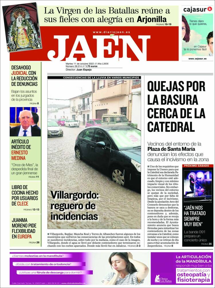 Portada de Diario Jaén (España)