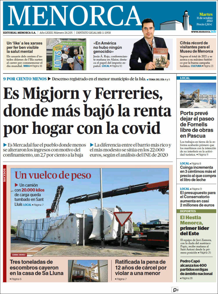 Portada de Menorca - Diario Insular (España)