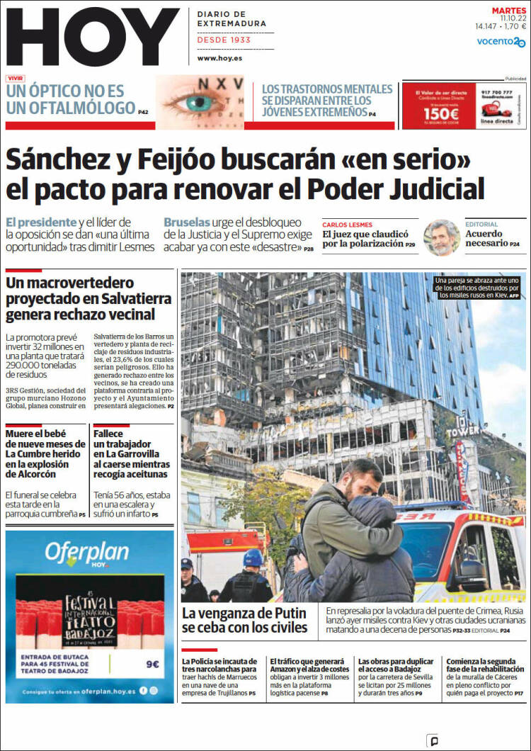 Portada de Hoy - Badajoz (España)