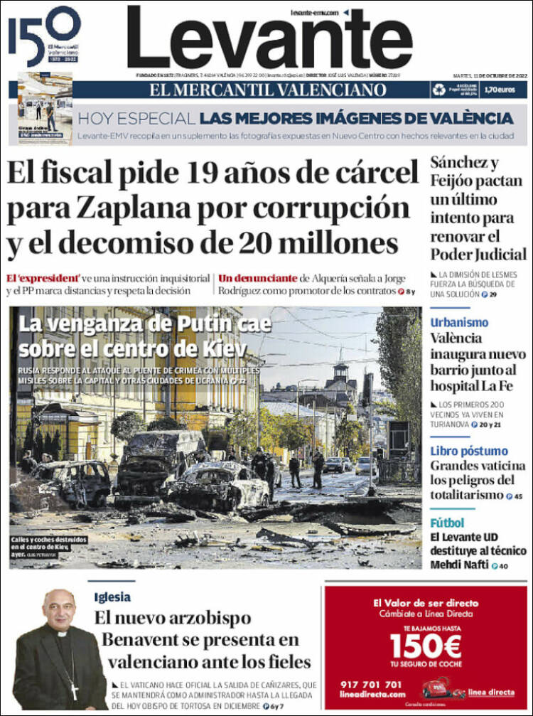 Portada de Levante (España)