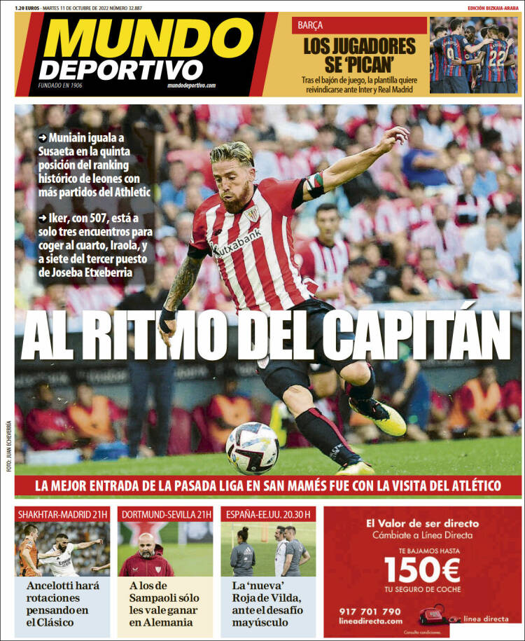 Portada de Mundo Deportivo Bizkaia (España)