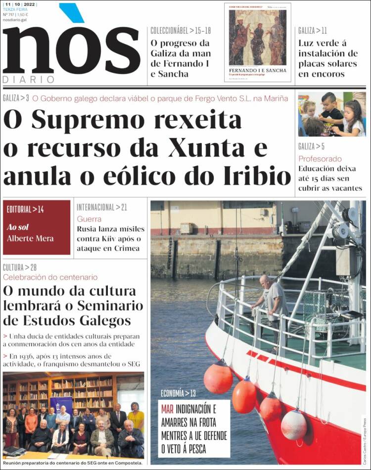 Portada de Nòs Diario (España)