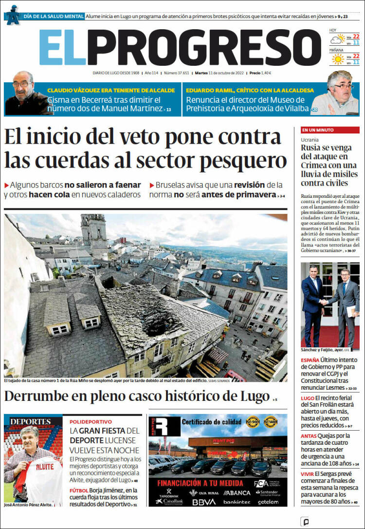 Portada de El Progreso (España)