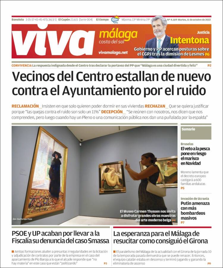 Portada de Viva Málaga (España)