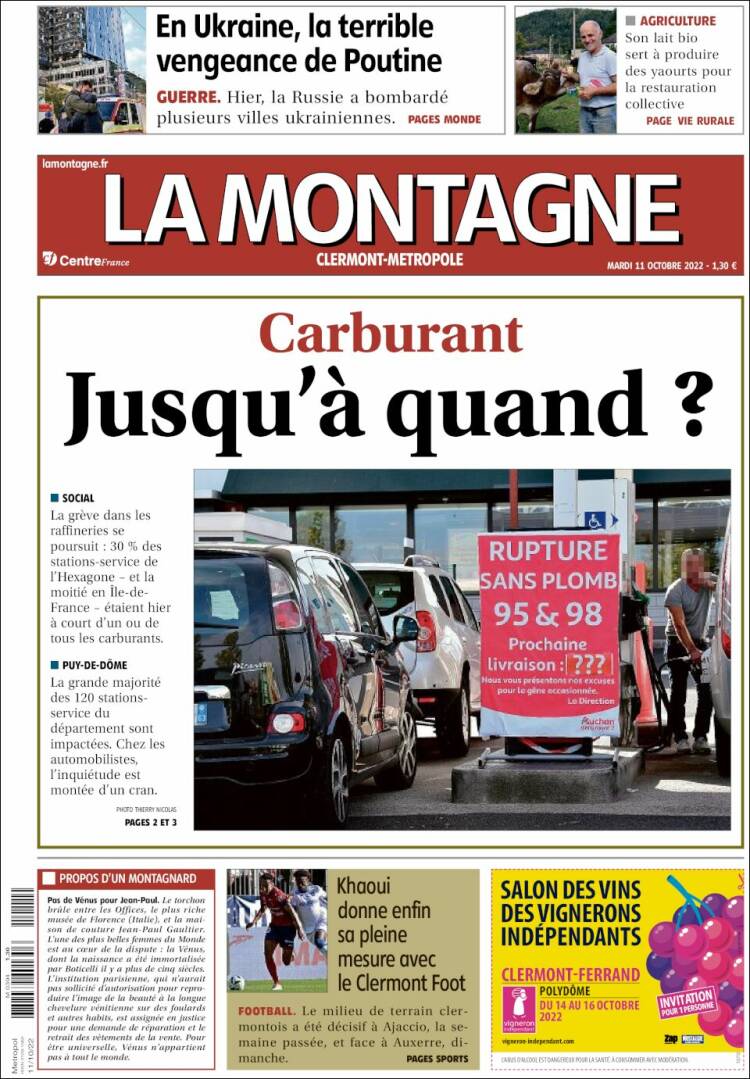 Portada de La Montagne (Francia)