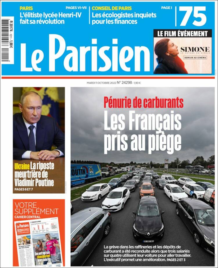 Portada de Le Parisien (Francia)