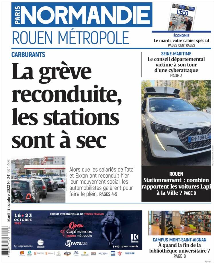 Portada de Paris Normandie (Francia)