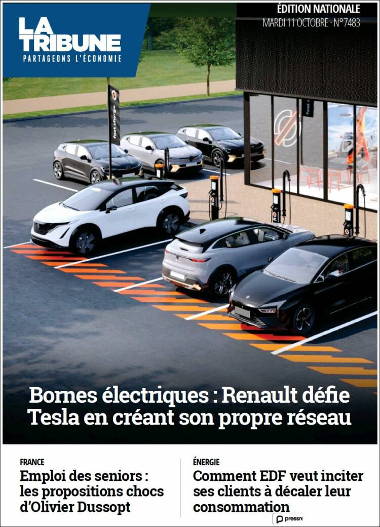 Portada de La Tribune (Francia)