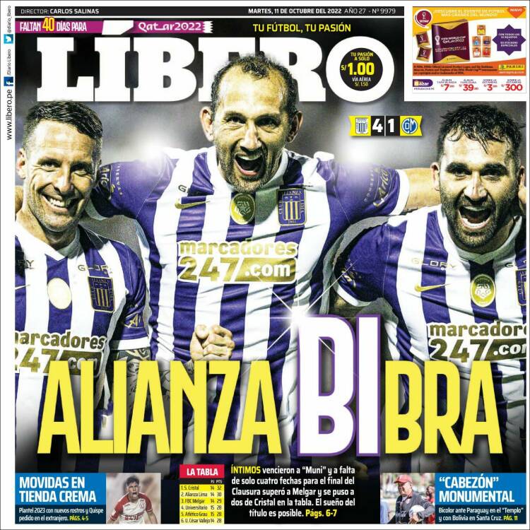 Portada de Líbero (Per&uacute;)