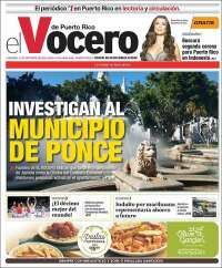 Portada de Vocero (Puerto Rico)