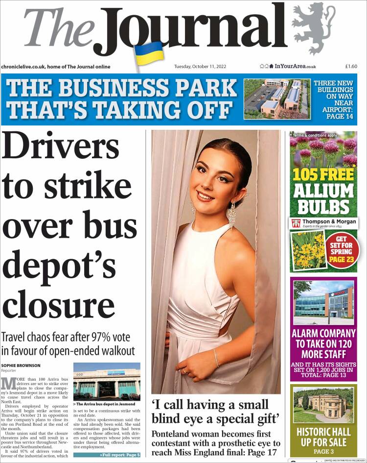 Portada de The Journal (Reino Unido)