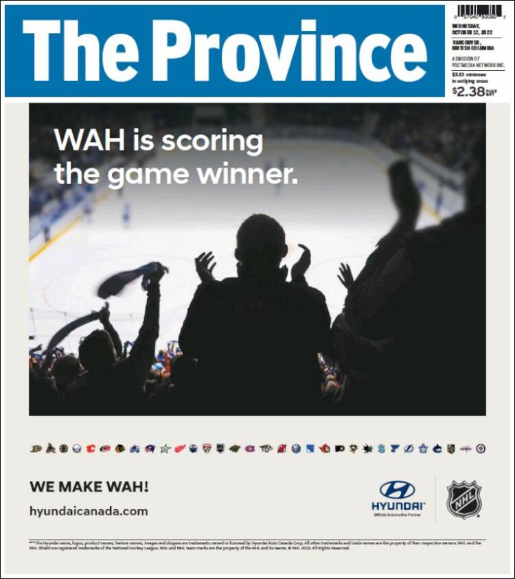 Portada de The Province (Canada)