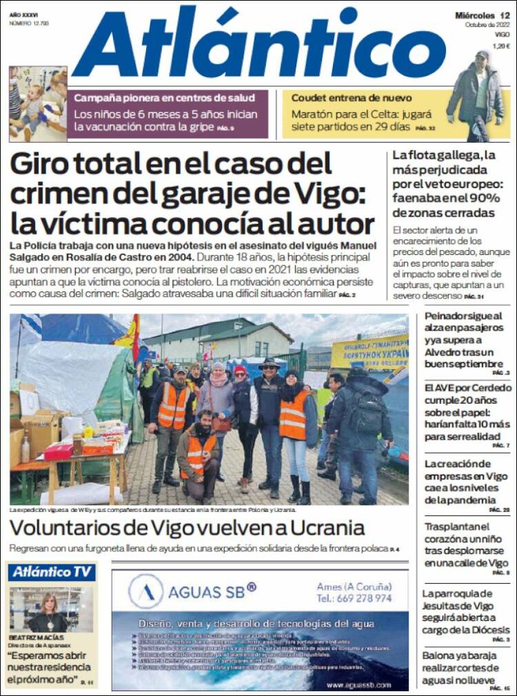 Portada de Atlántico Diario (Espa&ntilde;a)