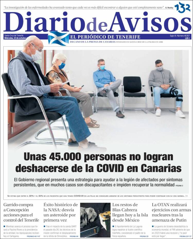 Portada de Diarios de Avisos (Espa&ntilde;a)