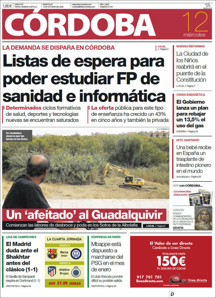 Portada de Diario de Córdoba (Espa&ntilde;a)