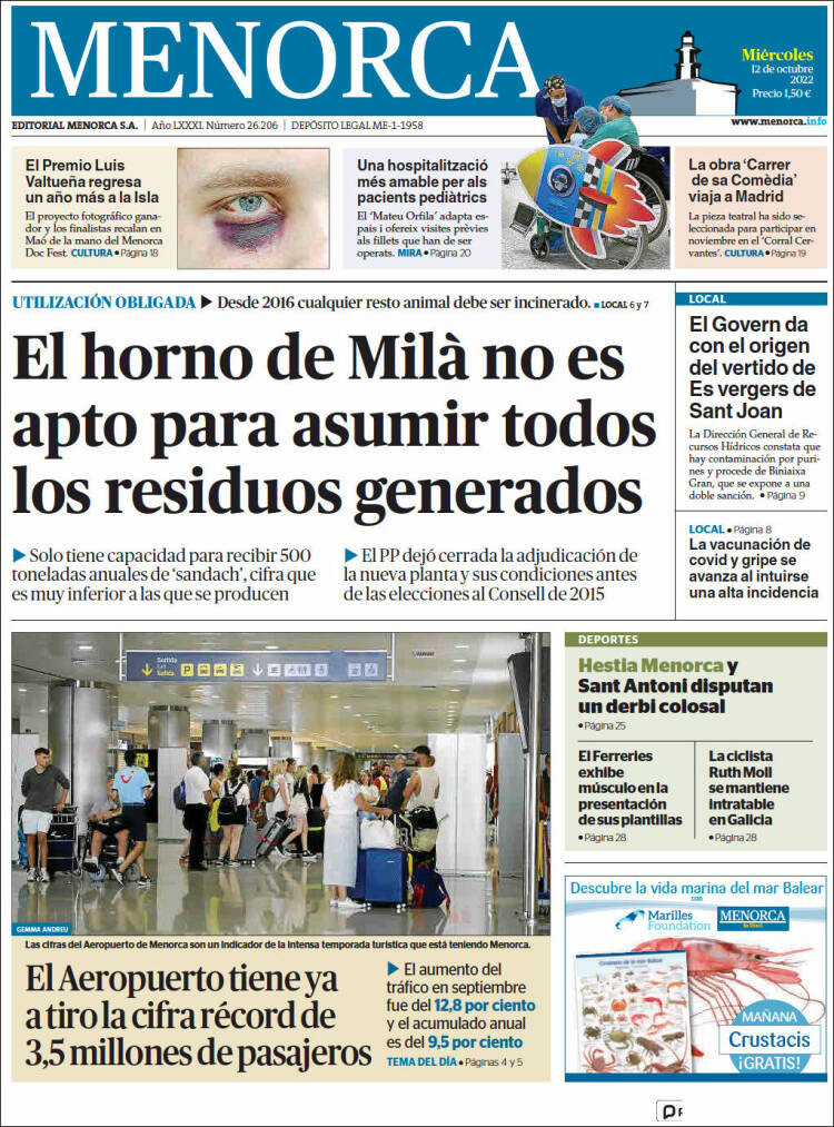 Portada de Menorca - Diario Insular (Espa&ntilde;a)