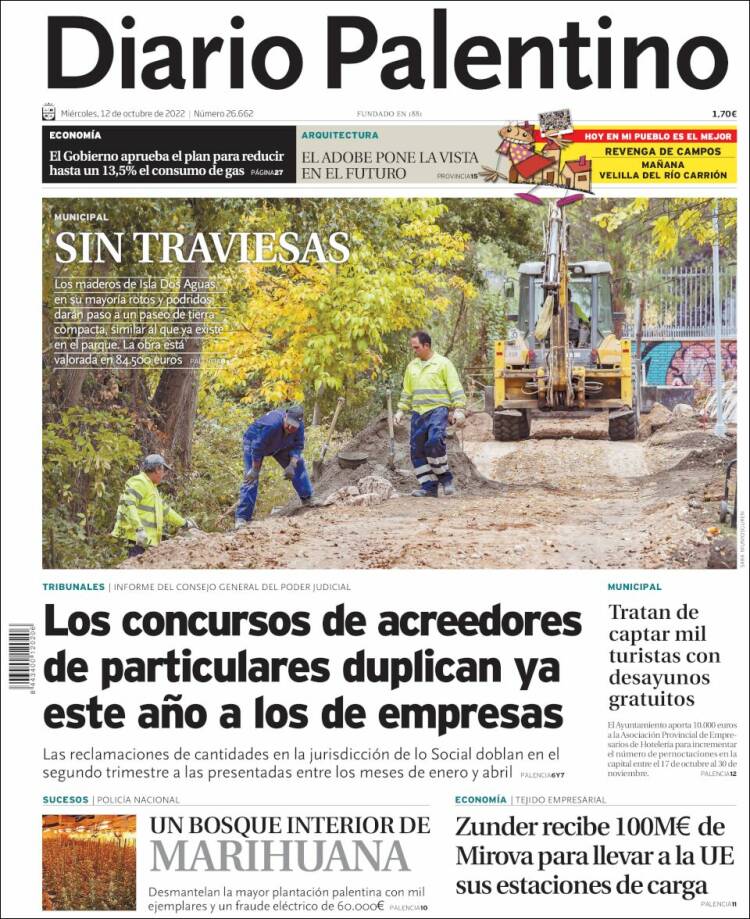 Portada de Diario Palentino (Espa&ntilde;a)