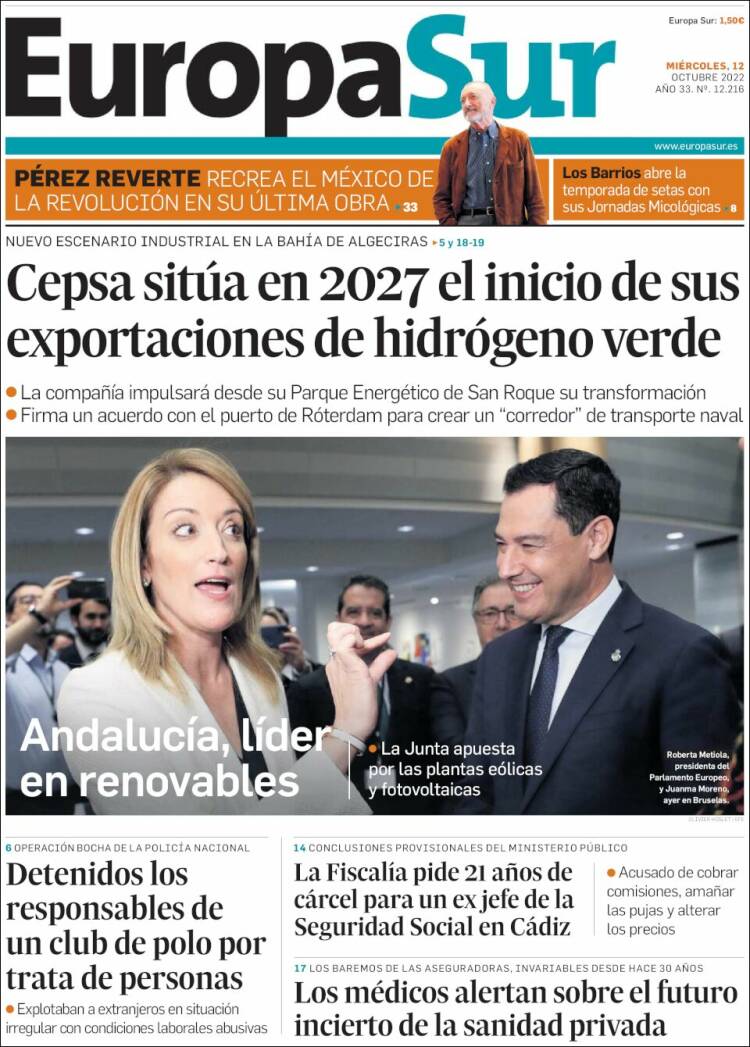 Portada de Europa Sur (Espa&ntilde;a)