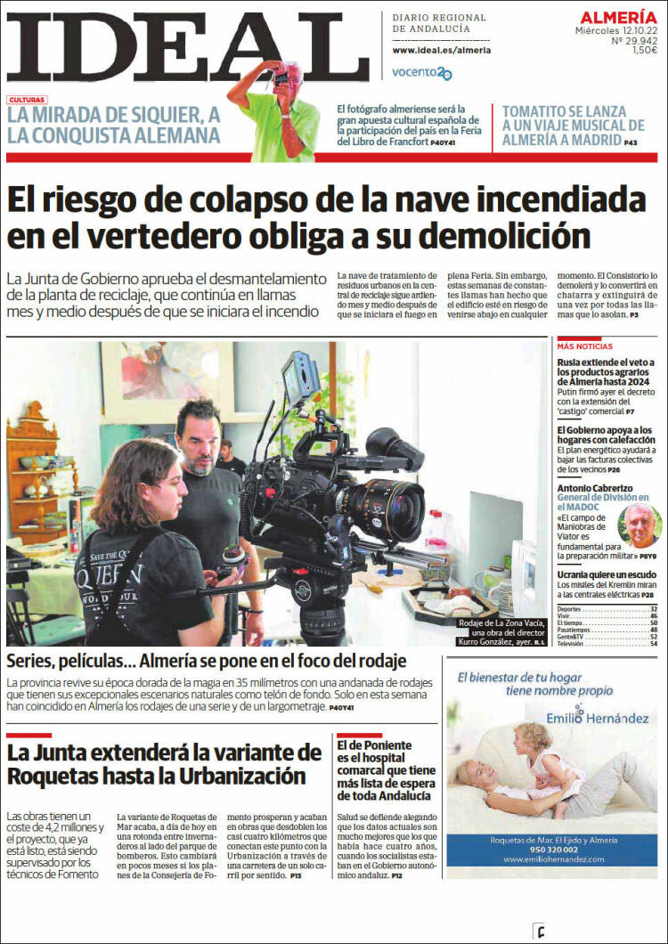 Portada de Ideal Almeria (Espa&ntilde;a)