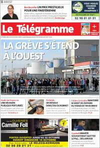 Portada de Télégramme (Francia)