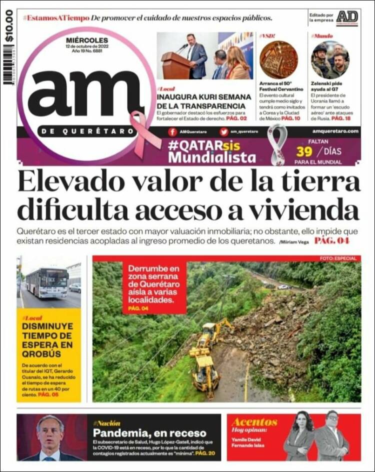 Portada de A.M. Querétaro (México)