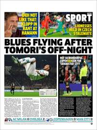 Portada de Metro Sport (Reino Unido)