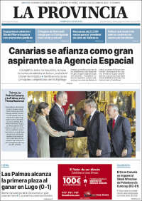 Portada de La Provincia (Espagne)