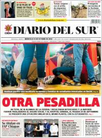 Portada de El Diario del Sur (Mexique)