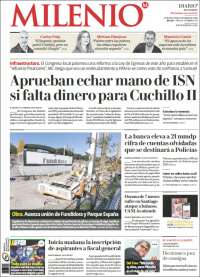 Portada de Milenio de Monterrey (México)