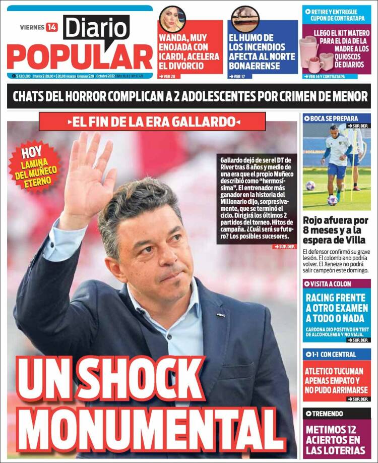 Portada de Diario Popular (Argentine)