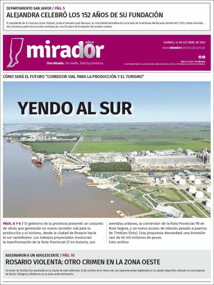 Portada de Mirador Provincial (Argentine)
