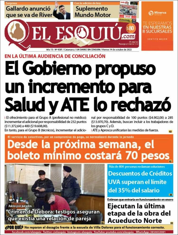 Portada de El Esquiu (Argentine)