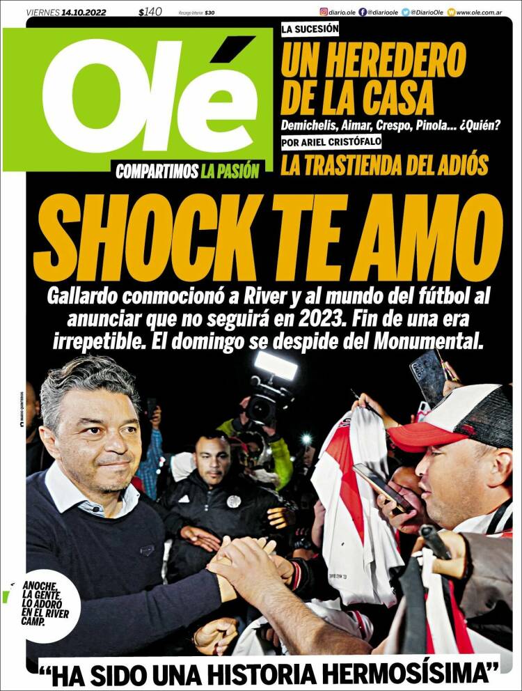 Portada de Olé (Argentine)