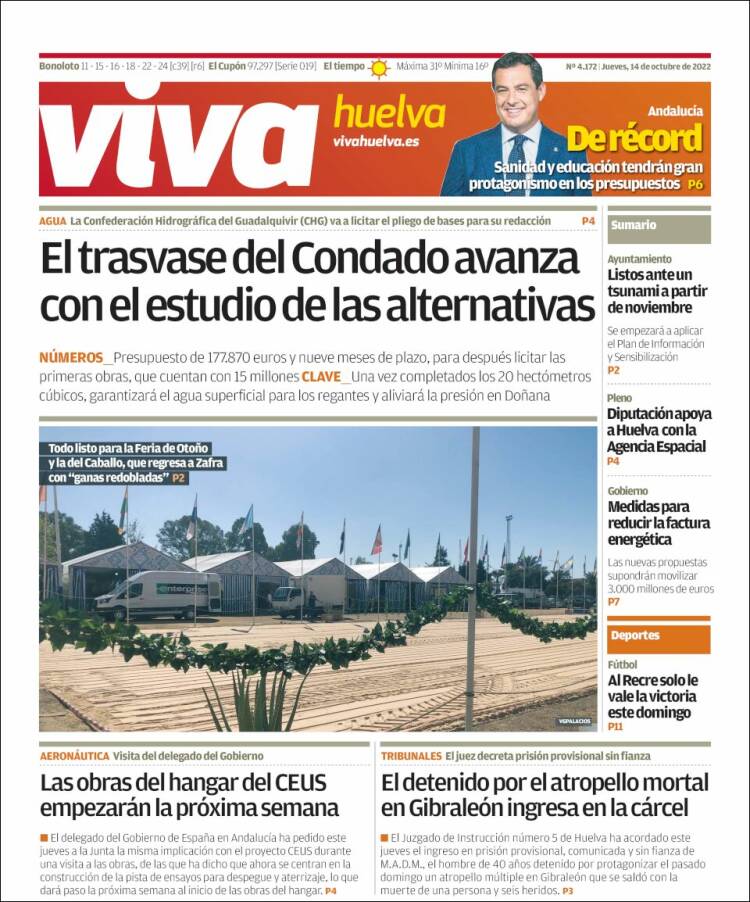 Portada de Viva Huelva (Spain)