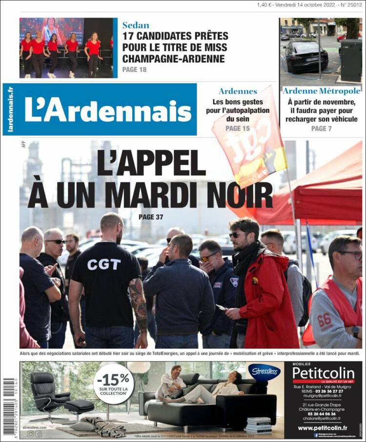 Portada de L'Ardenais (Francia)