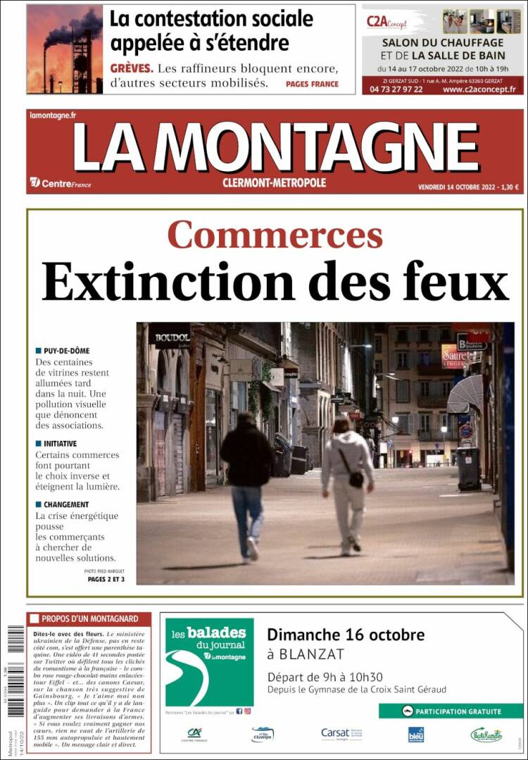 Portada de La Montagne (Francia)