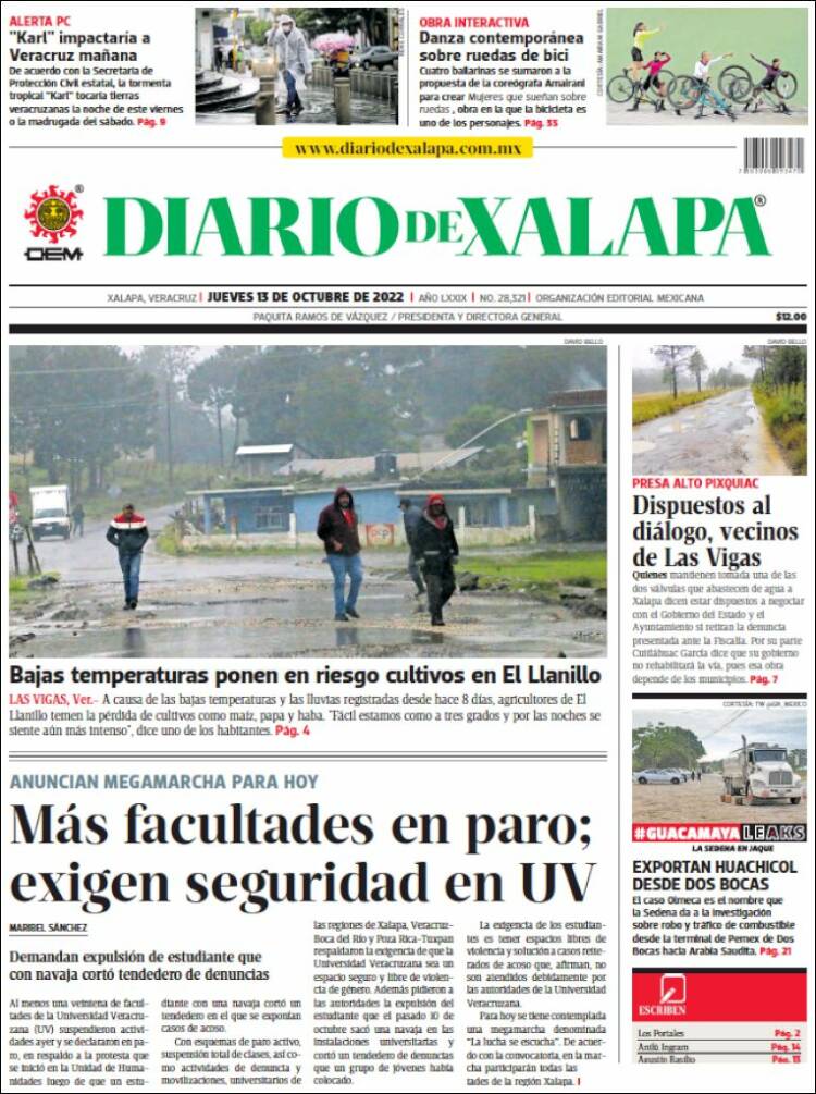 Portada de Diario de Xalapa (México)