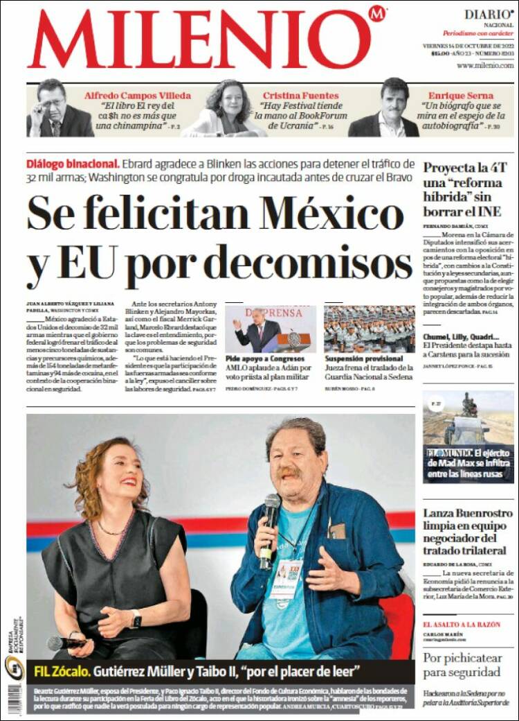 Portada de Milenio (México)