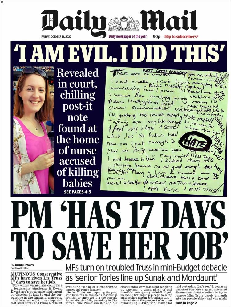 Portada de Daily Mail (United Kingdom)