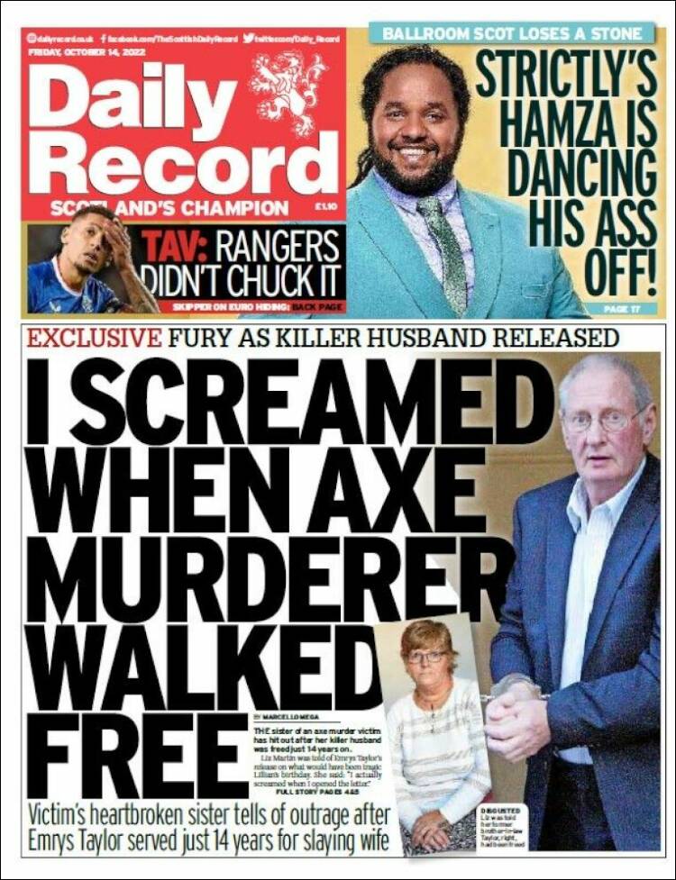 Portada de Daily Record (United Kingdom)