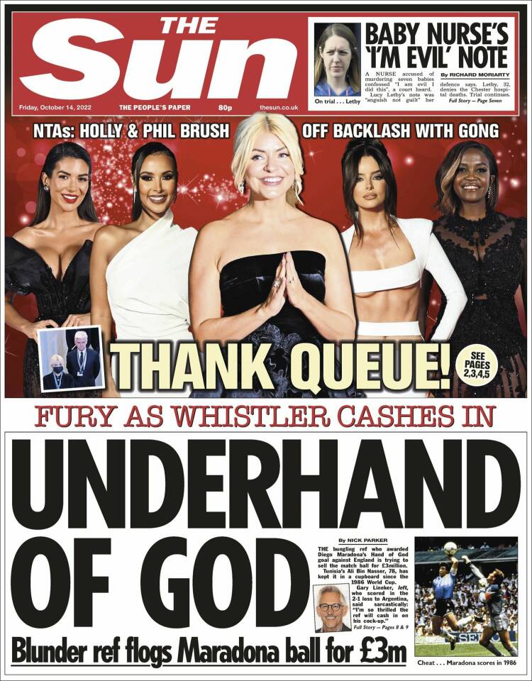 Portada de The Sun (United Kingdom)