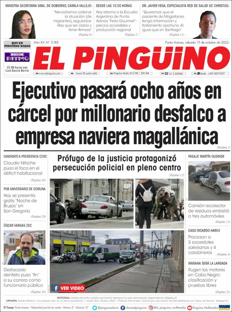Portada de El Pingüino (Chile)