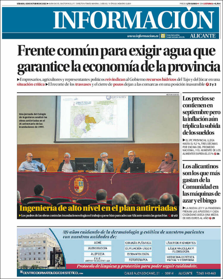 Portada de Diario Información (España)