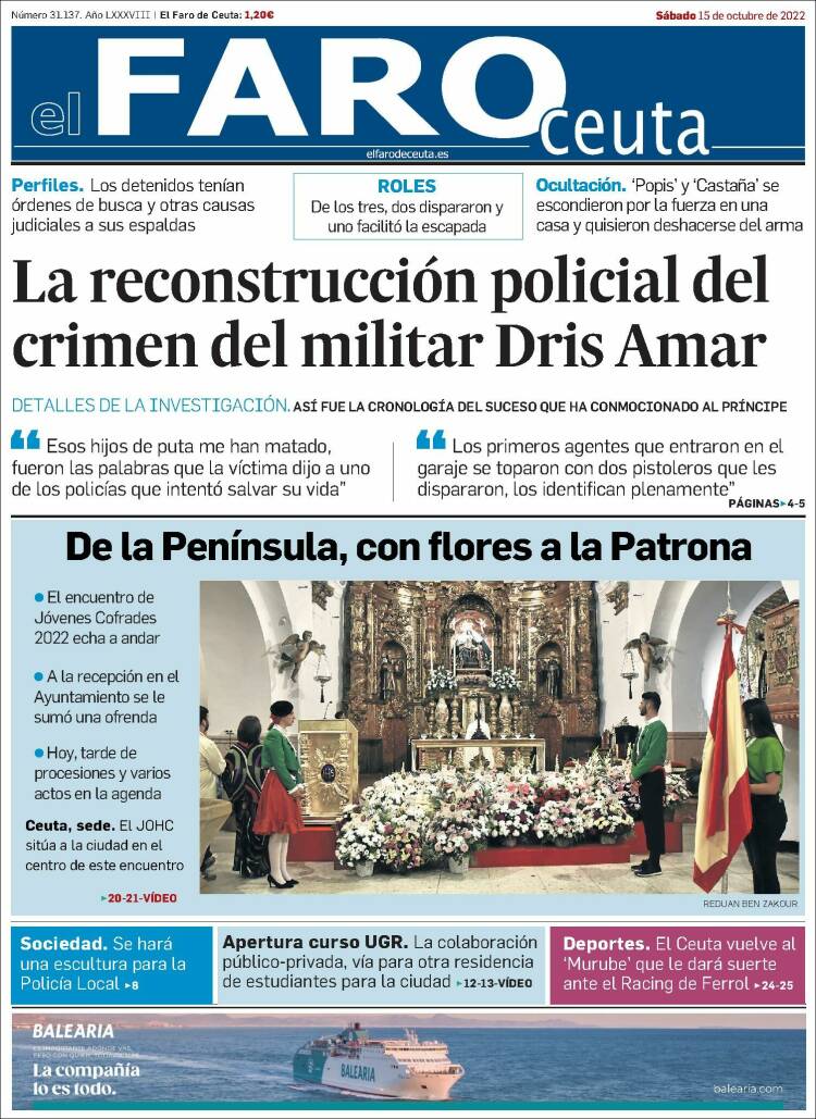 Portada de El Faro de Ceuta (España)
