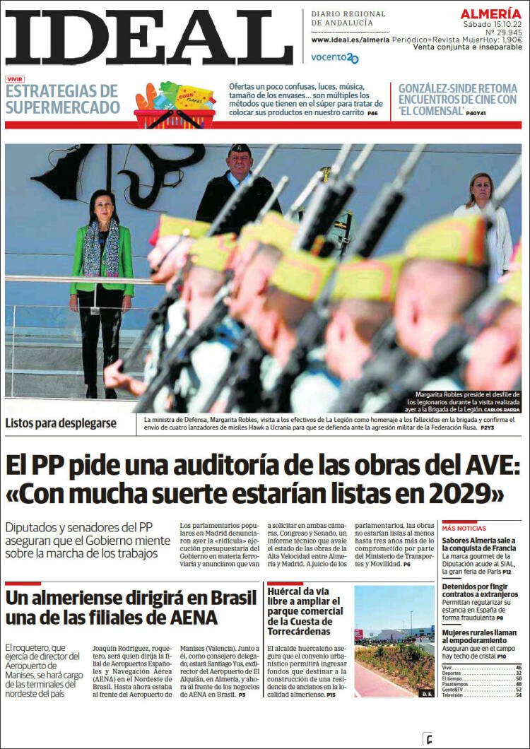 Portada de Ideal Almeria (España)