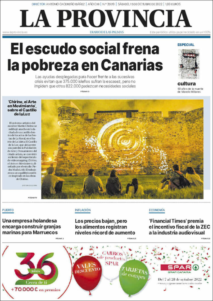 Portada de La Provincia (España)