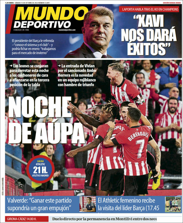 Portada de Mundo Deportivo Bizkaia (España)